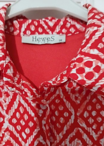 Kırmızı Desenli Uzun Bohem Elbise - Görsel 5