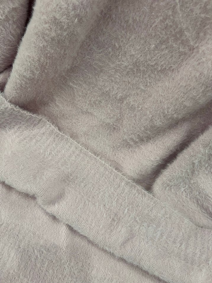 Missemramiss Pembe Yüksek Yakalı Örgü Kadın Kazak - Görsel 4