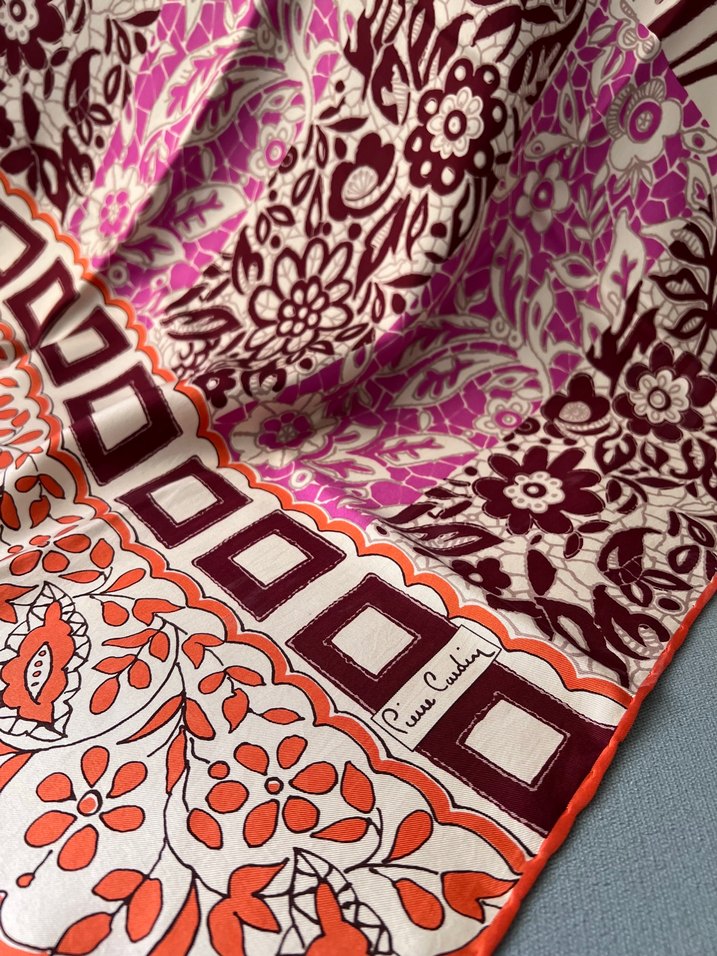 Pierre cardin eşarp Koyu Renkli Çok Desenli Bohem Kadın Şal - Görsel 2