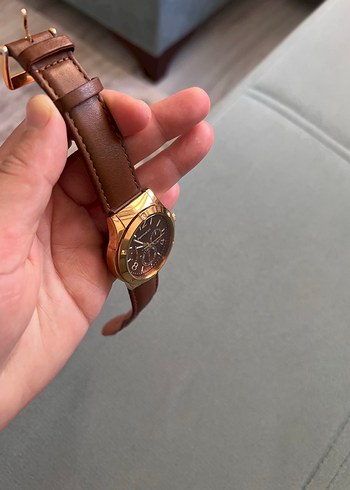 Ferrucci saat Parlak Kahverengi Klasik Kadın Saati - Görsel 3