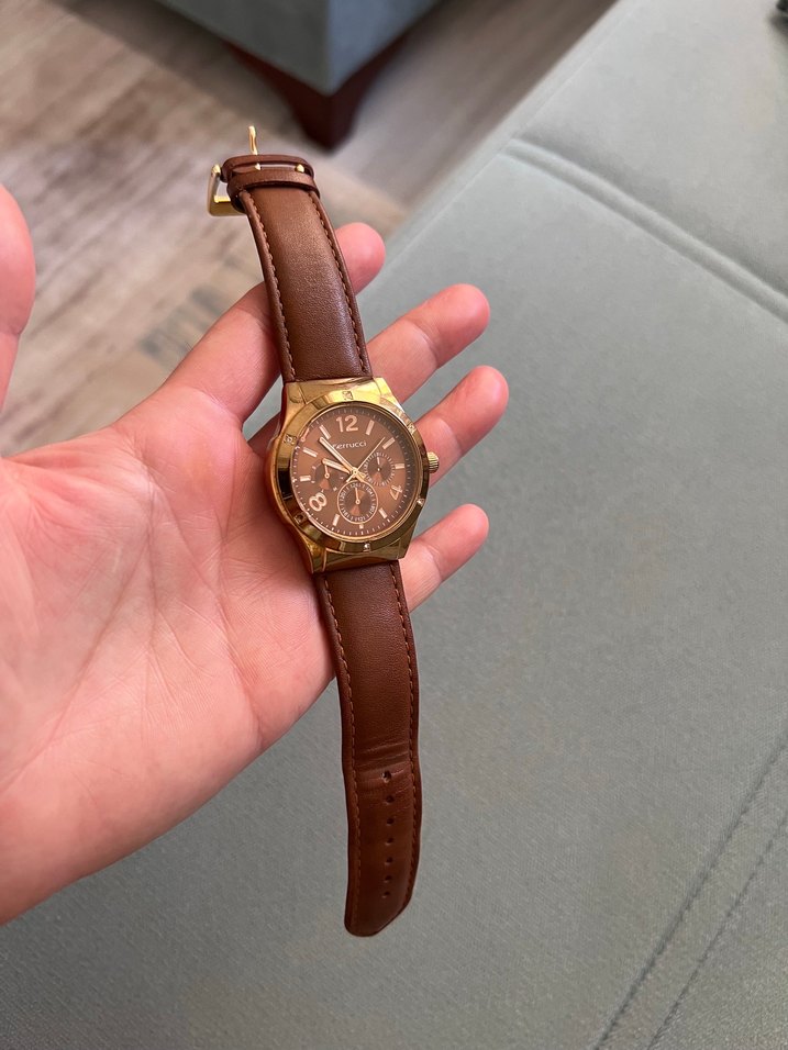 Ferrucci saat Parlak Kahverengi Klasik Kadın Saati - Görsel 2