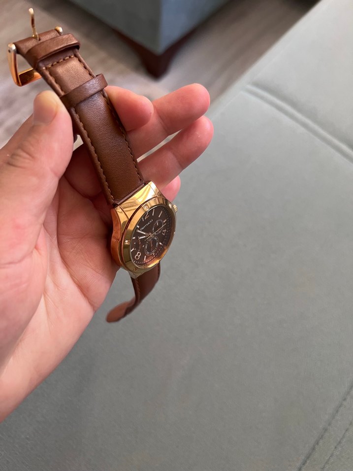 Ferrucci saat Parlak Kahverengi Klasik Kadın Saati - Görsel 3