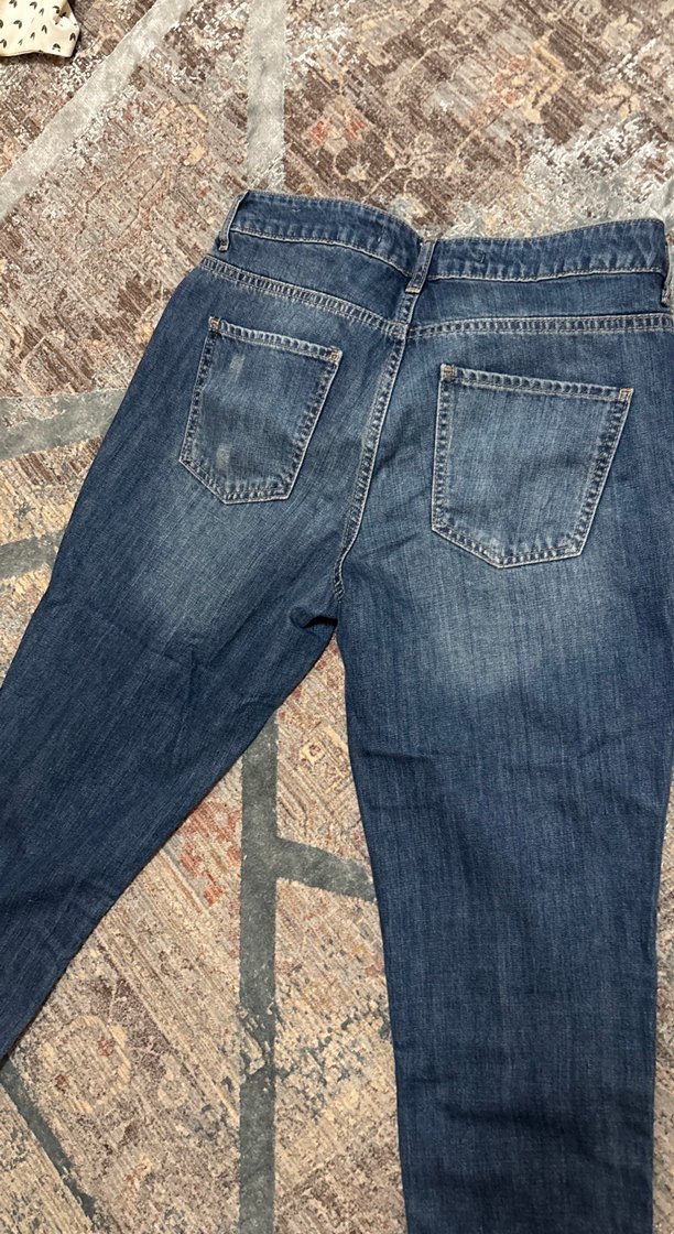 Mom jean Yırtık Kadın Kot Pantolon - Görsel 4