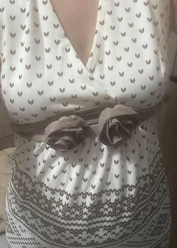 Hamile elbisesi rahat penye - Görsel 6