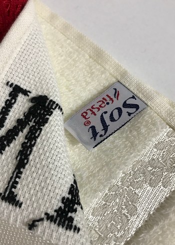 Nakışlı Beyaz Havlu Gokhan Asude - Görsel 5