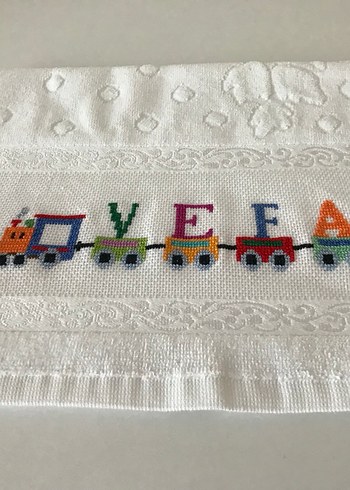 Renkli Nakışlı Bohem Havlu - Görsel 3