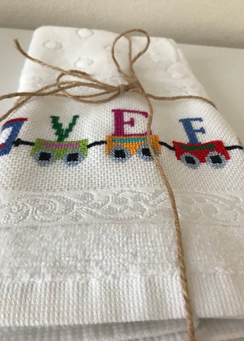 Renkli Nakışlı Bohem Havlu - Görsel 8