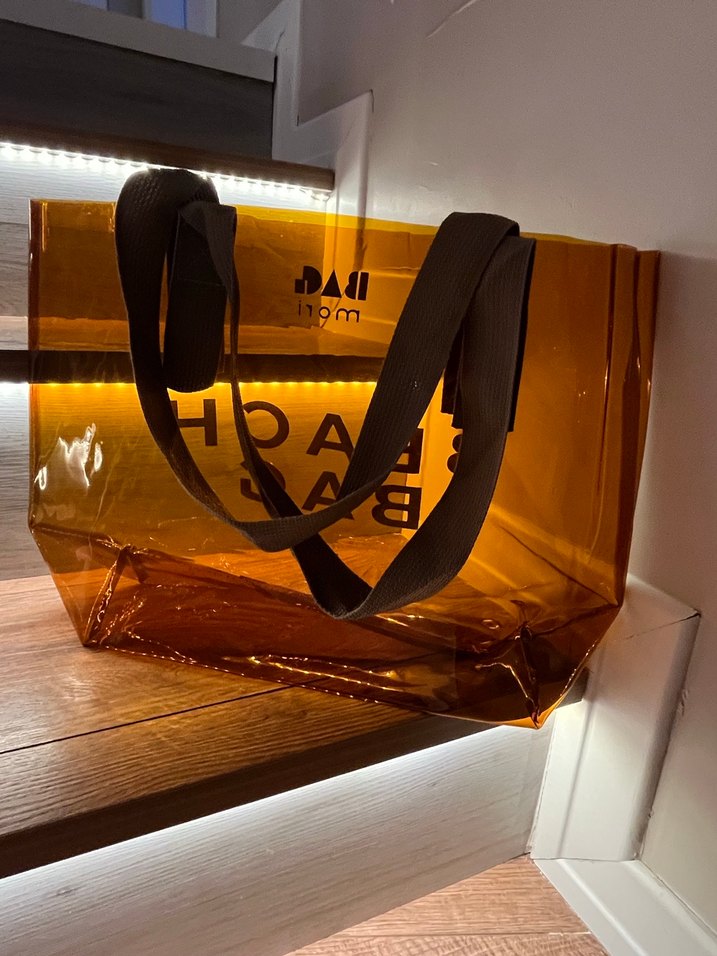 Şeffaf Kahverengi Plaj Çantası - Görsel 3