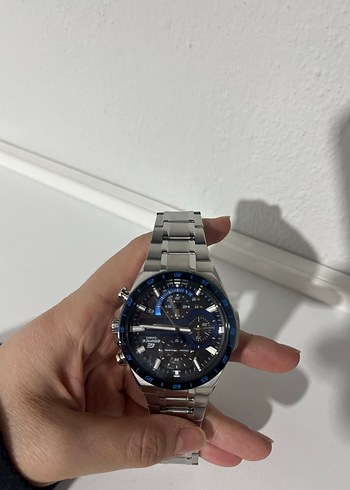 Erkek Mavi İş Saatı Parlak Tasarımla - Görsel 6