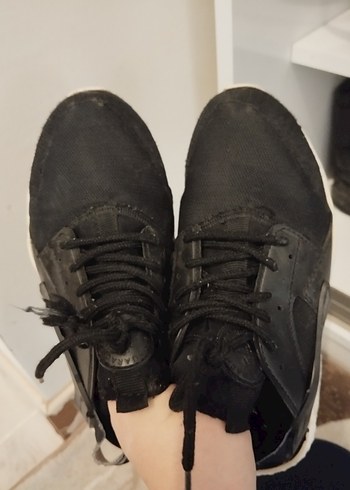 36 Beden Siyah Bağcıklı Spor Kadın Sneakers