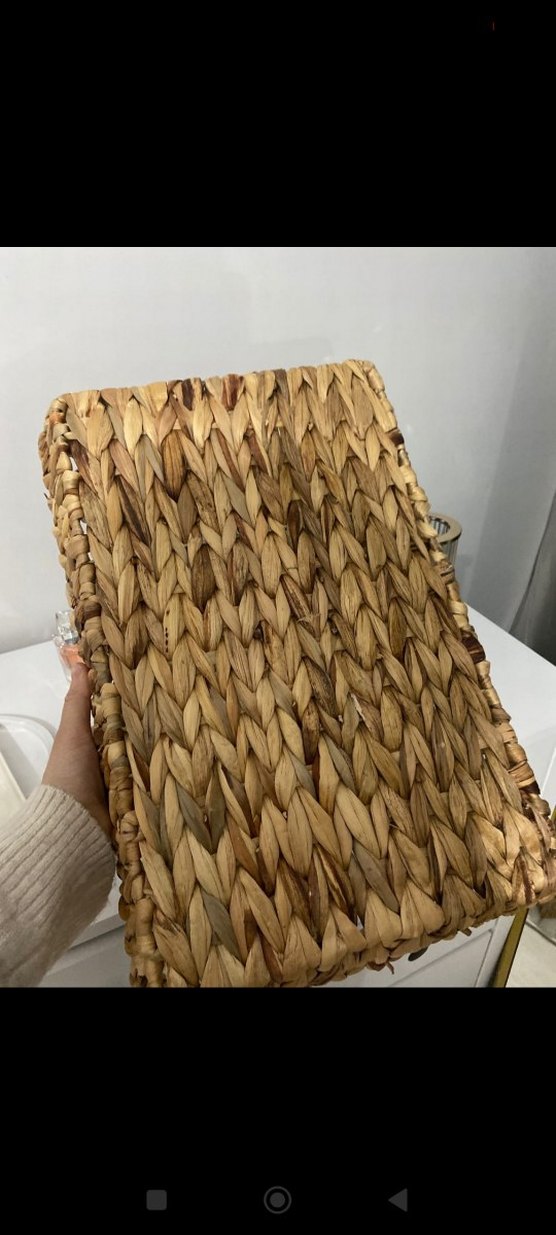 Bej Hasır Tepsi - Görsel 3