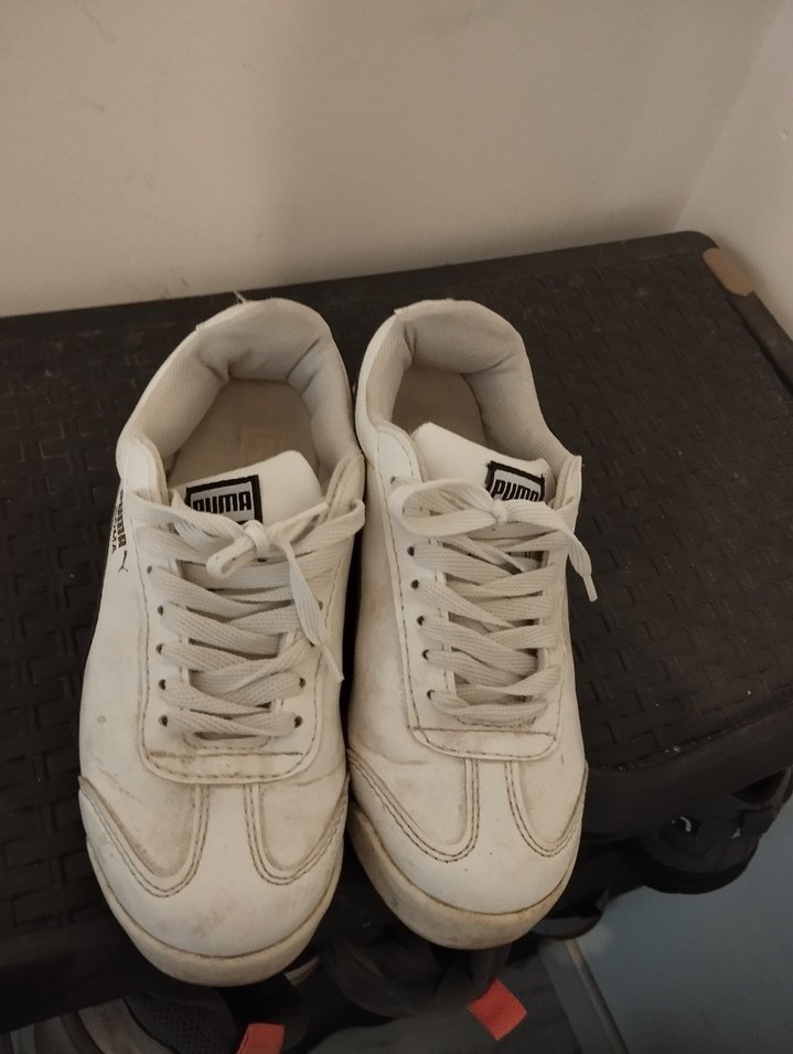 Beyaz Kadın Stiletto Topuklu Spor Ayakkabı - Görsel 3