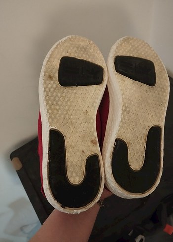 36 Beden Kırmızı Kadın Spor Ayakkabı Velcro Detaylı