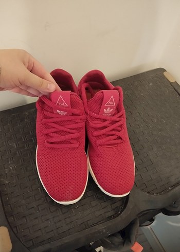 Kırmızı Kadın Spor Ayakkabı Velcro Detaylı