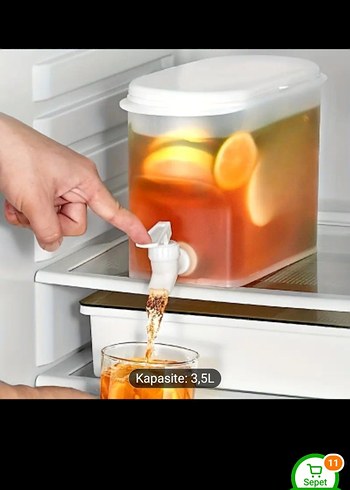 3,5L Kapasiteli Plastik Musluklu Sürahi - Görsel 5