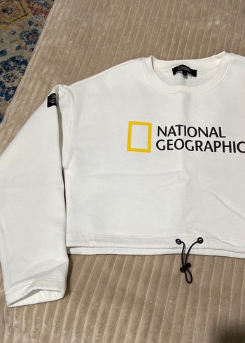 National Geographic Beyaz Kadın Sweat - Görsel 3