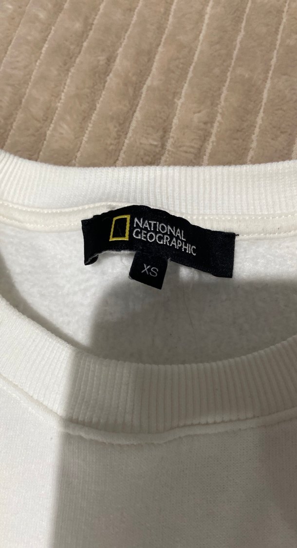 National Geographic Beyaz Kadın Sweat - Görsel 4