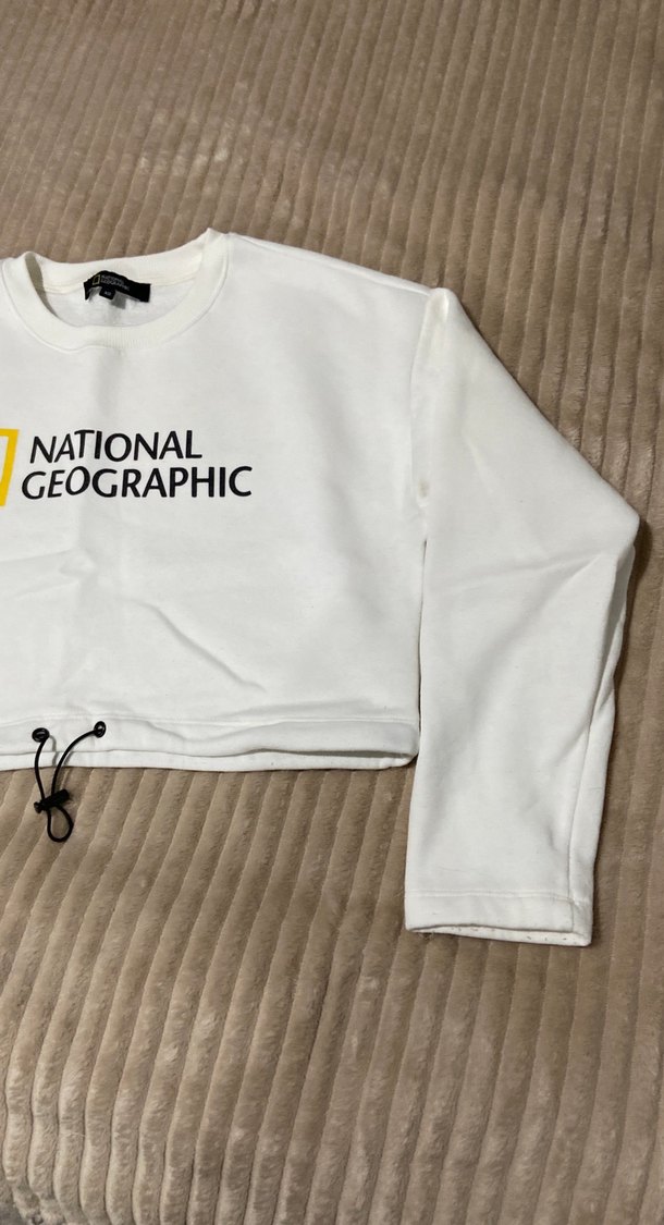 National Geographic Beyaz Kadın Sweat - Görsel 2