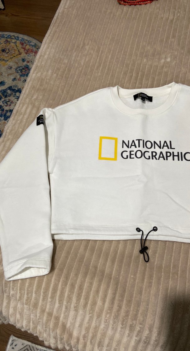 National Geographic Beyaz Kadın Sweat - Görsel 3