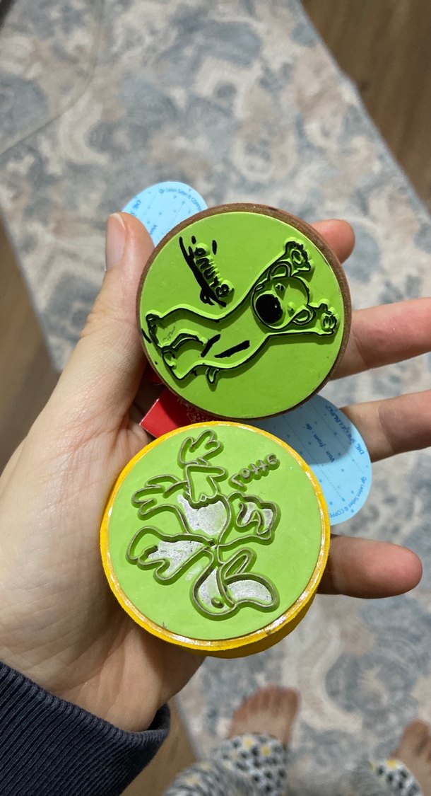 Renkli Peluş Baskı  - Hayvan Figürlü - Görsel 2