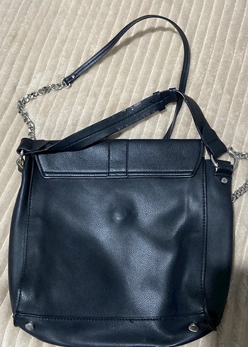 Zara Siyah Deri Kemerli Kadın Çanta - Görsel 2