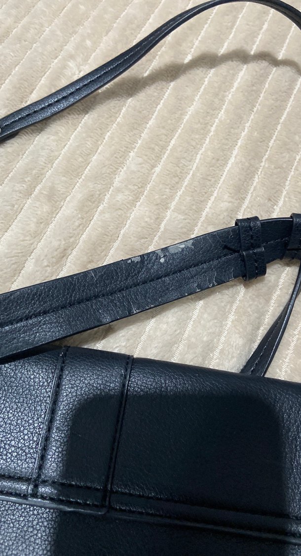 Zara Siyah Deri Kemerli Kadın Çanta - Görsel 3