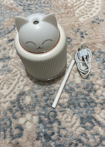 Pembe Kedi Tasarımlı 300ML Hava Nemlendirici - Görsel 2