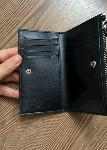 Marc Jacobs Siyah Deri Fermuarlı Cüzdan - Görsel 2