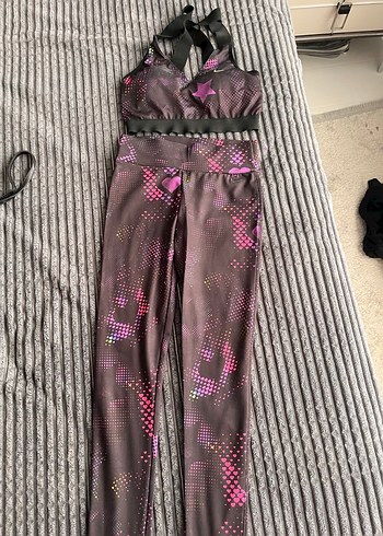 Kadın Pembe Straplez Spor Takım - Görsel 3