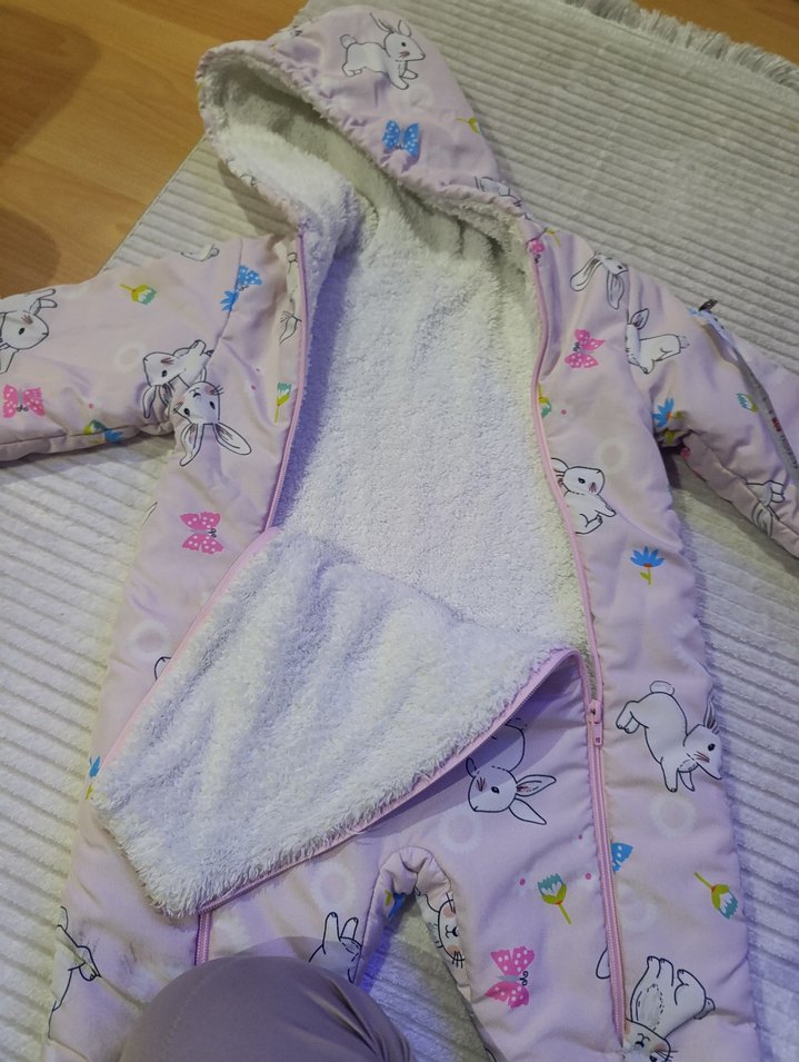 Kürklü Bebek Kış Tulumu - Görsel 2