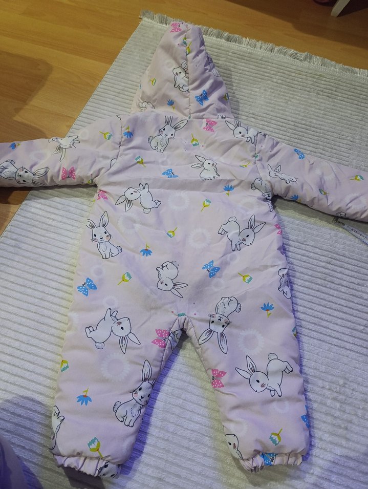 Kürklü Bebek Kış Tulumu - Görsel 3