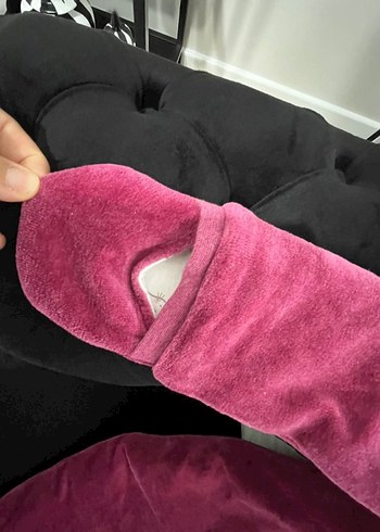 Kapüşonlu Pembe Kız Bebek Tulumu ölçüleri yazıyor - Görsel 4