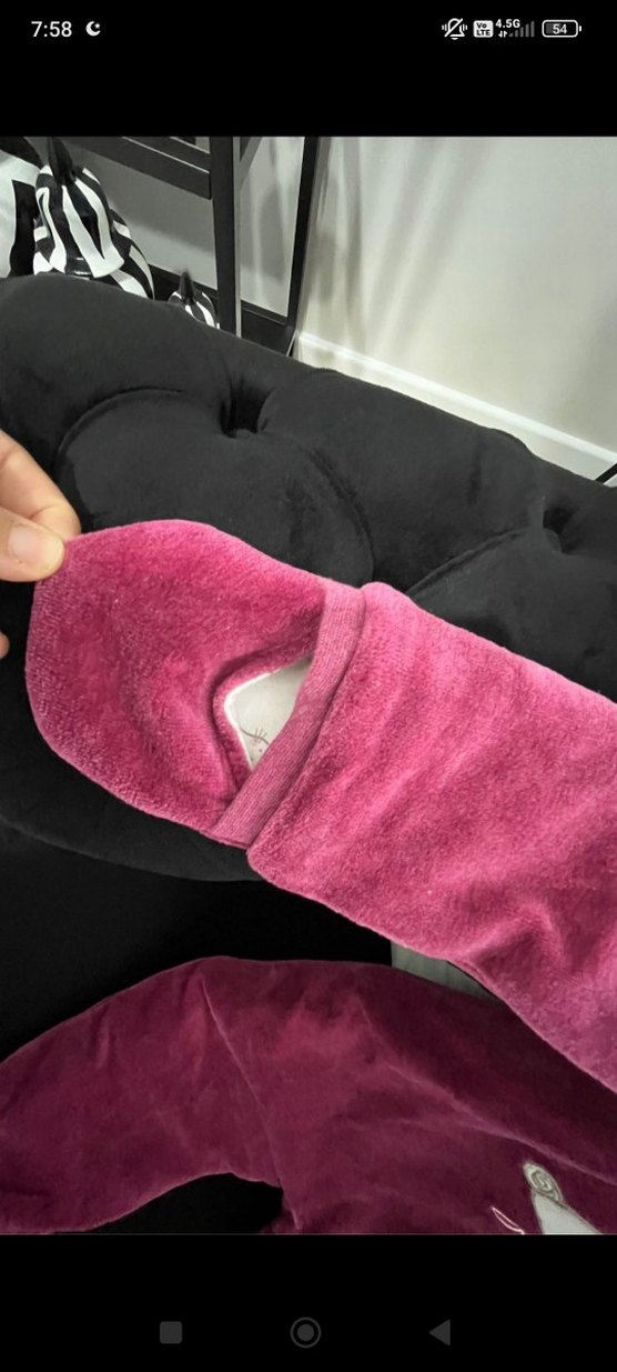 Kapüşonlu Pembe Kız Bebek Tulumu ölçüleri yazıyor - Görsel 4