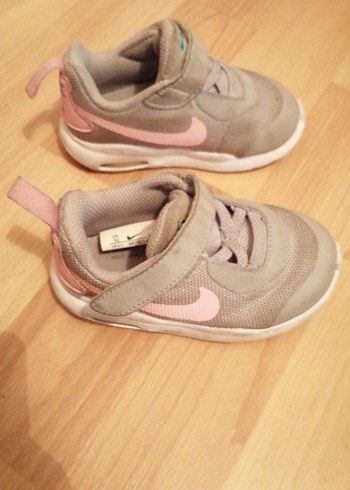 Nike Air Kız Çocuk Bej Spor Ayakkabı Cırt Cırtlı - Görsel 2