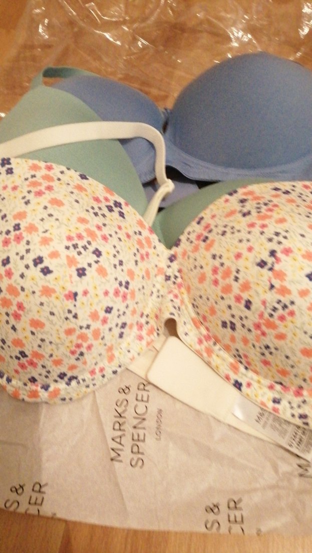 Marks&Spencer Pastel Renkli Çiçekli ve Düz Sütyen Seti 3lü - Görsel 2