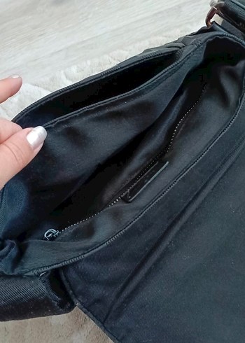 Beden siyah Renk Siyah Kareli Omuz Çantası