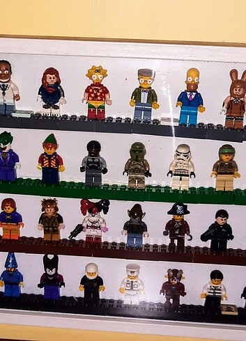 Beden Renk Lego orjinal mini figur.40 adet set olarak