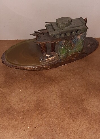  Diorama.Askeri yikik kopru maketi