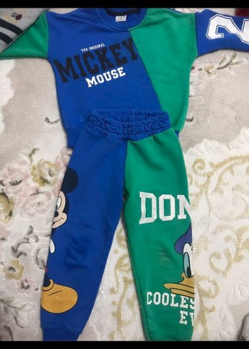 Mickey Mouse Baskılı Erkek Çocuk Eşofman Takımı