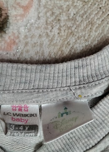 Kız Çocuk Gri Minnie Baskılı Sweatshirt - Görsel 2