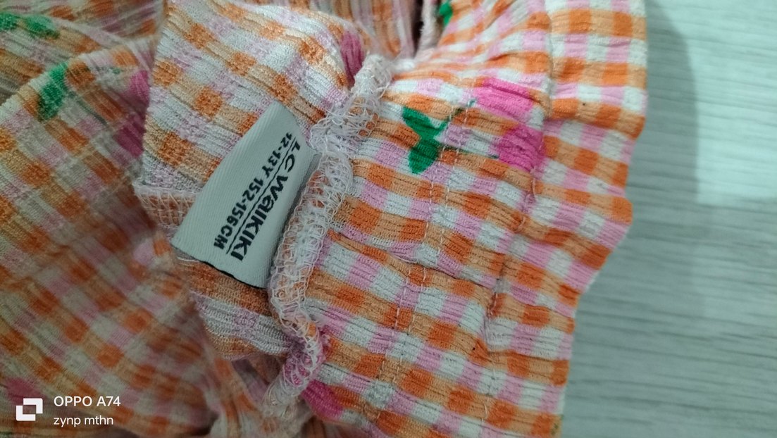 Pembe Nakışlı Fırfırlı Mini Etek - Görsel 3