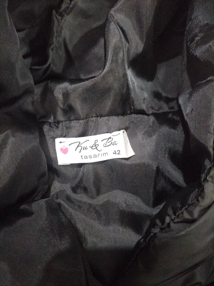 Düğmeli Siyah Uzun Kadın Yelek - Görsel 2