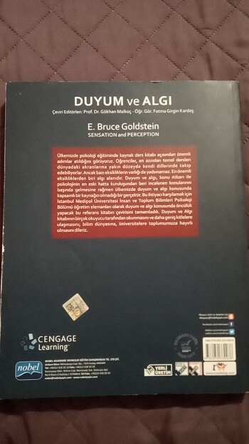  Duyum ve algı kitabı