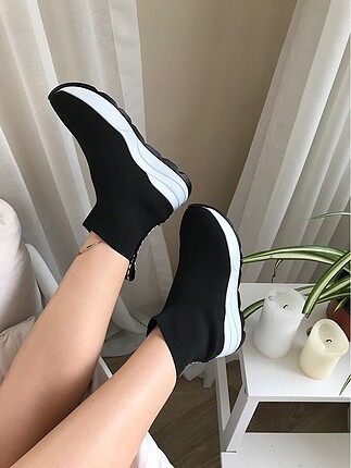 37 Beden Triko Sneaker çorap kadın bot ayakkabı