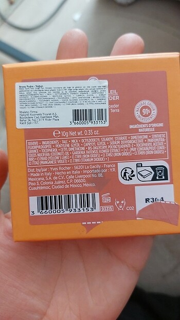 Beden Yves rocher bronzer
