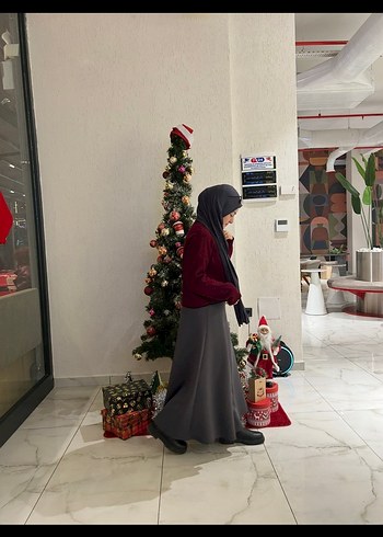 Trendyol & Milla Gri Uzun etek