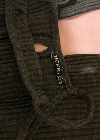 Gri Triko Kadın Midi Tulum - Görsel 3