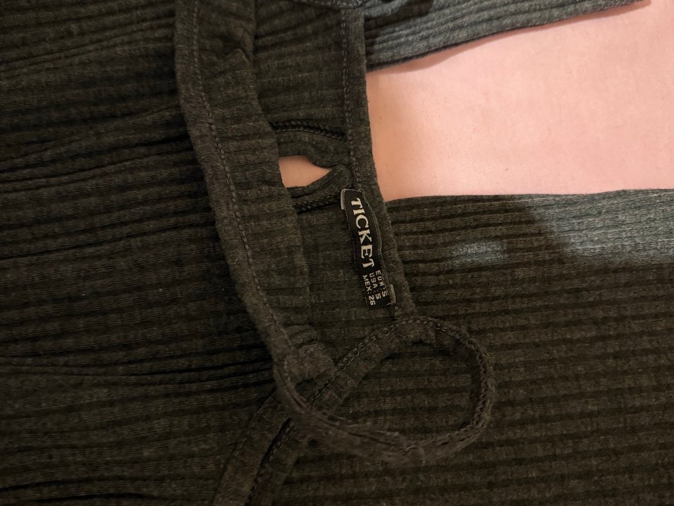 Gri Triko Kadın Midi Tulum - Görsel 3