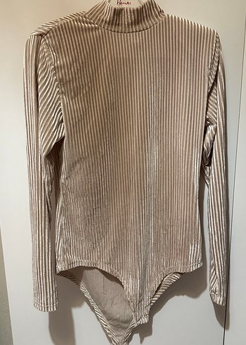 Bej Pilili Uzun Kollu Kadın Bluz - Görsel 2