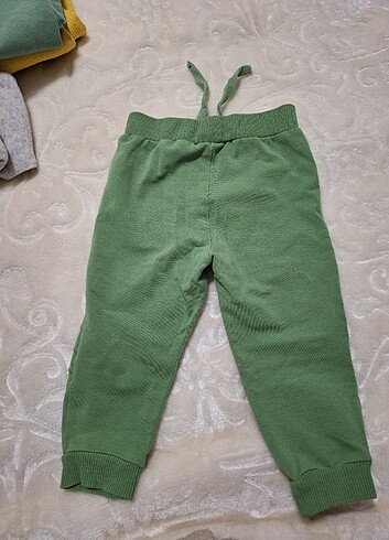 9-12 Ay Beden yeşil Renk Civil pantolon